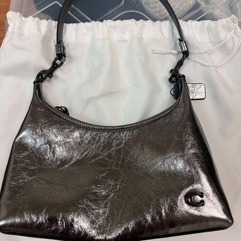Coach Juliet Aphrodite Metallic Black Women's Purse